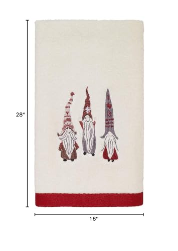 Avanti-Linens-Hand-Towel-Soft-Absorbent-Cotton-Velour-Christmas-Decorations-Christmas-Gnomes-Collection Avanti Linens Hand Towel Soft Absorbent Cotton Velour Christmas Decorations Christmas Gnomes Collection