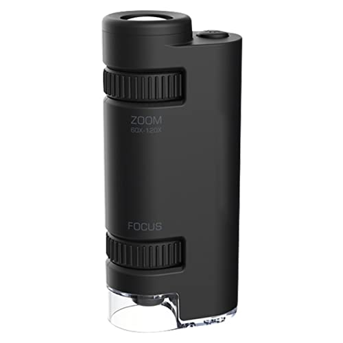 Microscopio monocular de mano para analizar minerales e insectos en excursiones al aire libre