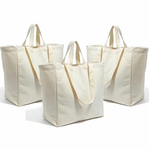 Greentique Bolsa de Tela Grande con Asa y Bandolera, Tote Bag