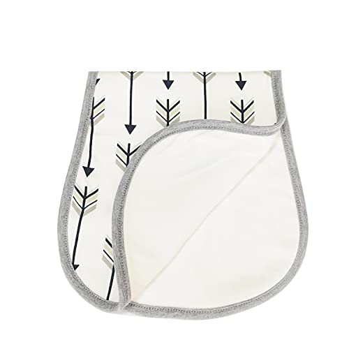 Baby Burp Cloths for Newborn Infant 100% Organic Cotton Ultra Absorbent and Soft Milk Spit Up Rags Baby Washcloths Burping Bibs Keep Clothes Dry 3 Layers for Unisex Boys and Girls Sets of 5 Pack…4