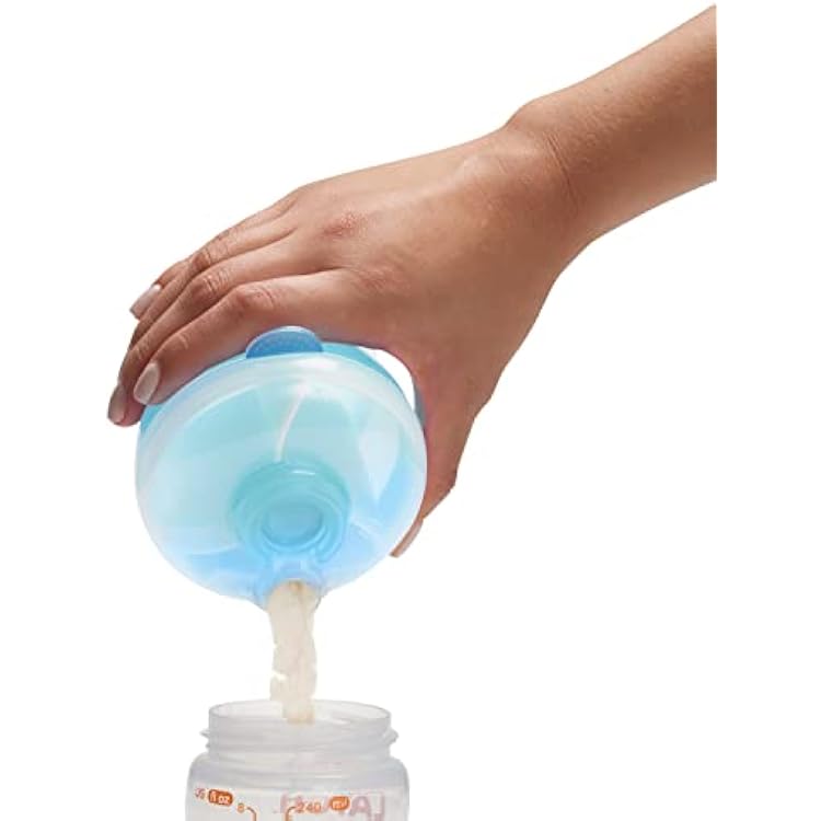 Munchkin Formula Dispenser, BPA Free, 3 9oz Sections, Blue, 2 Pack