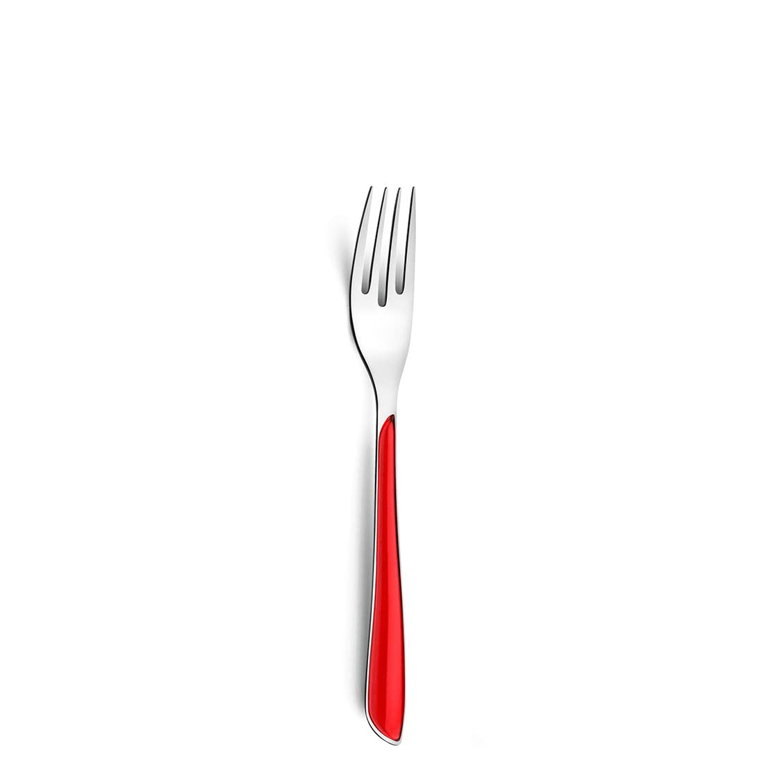 Amefa ECLAT Besteck Set Rot Essbesteck 24-teilig für 6 Personen Edelstahl rostfrei hochwertige Kunststoff-Griffschalen spülmaschinenfest Besteck Set 6 Personen Campingbesteck