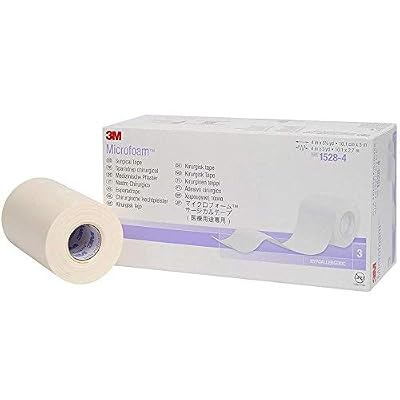 3M Microfoam Surgical Tape 4 x 5 1/2 yds 3M 15284 Single Roll