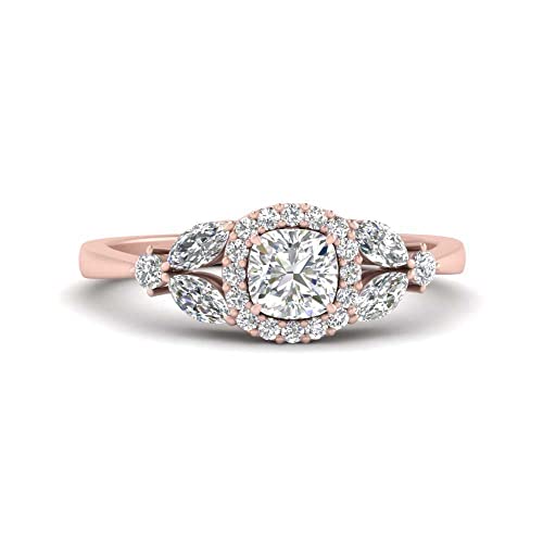 Bague Diamant Marquise en Or Rose : Le Cadeau de Fiançailles Inoubliable