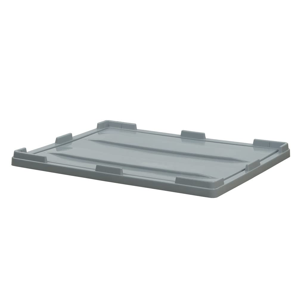 Logiplast Palettenbox mit Deckel LxBxH: 1200 x 1000 x 790 mm geschlossen mit 4 Füssen in Rot