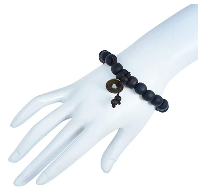 SBWC Wooden Beads Handmade Bracelet Lucky Coin Bracelet Vadic Kala Dhaga Bracelet Wooden Wirst Bead Band3