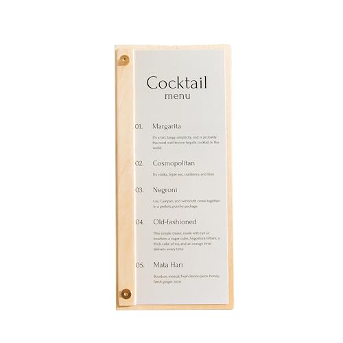 Restaurant Wooden Menu Holder – Plywood Menu...
