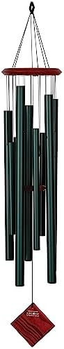 Woodstock Wind Chimes of the Eclipse Chimes for Outside 40" Green Large Deep Tone Wind Chime Decor for Outdoor Garden, Patio, Porch, Encore Collection