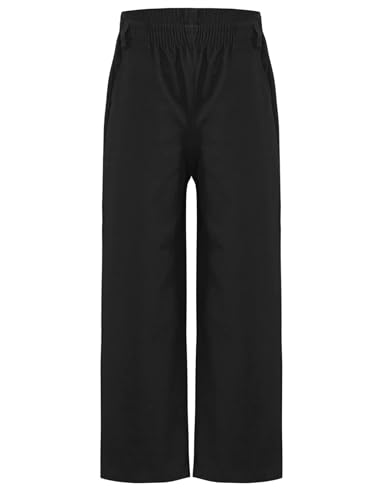 Kids Boys School Uniform Trouser Elastic Waistband Formal Pant for Wedding Party