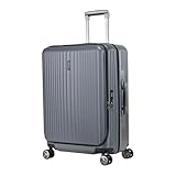 [ヒデオワカマツ] キャリーケース スーツケース キャリーバッグ 軽量 リッド 横開き 拡張 機内預け入れ可能 70(83)L