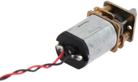 Feegow DC 5V N20 Dişli Motoru, Tam Metal Şanzımanlı Dişli Motoru, DIY Robot Oyuncak Projeleri için Yüksek Torklu Düşük Hızlı Elektrikli Redüktör, Gümüş - Görsel 6