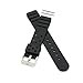 PerFit® Flat Vent Diver Watch Band + Spring Bars, Premium PU Rubber and Stainless Steel Buckle, Seiko GL831 Z22F Style(18mm,20mm,22mm), Black, 18mm