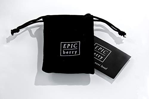 EPIC berry Thumb and Finger Picks - Large White - Best for Fingerstyle Guitar, Banjo or Ukulele. Includes a Pouch.