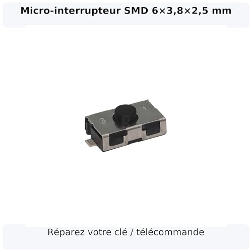 Micro-interrupteur SMD 6x3,8x2,5 mm composant de rechange pour clé Mazda 2 DE