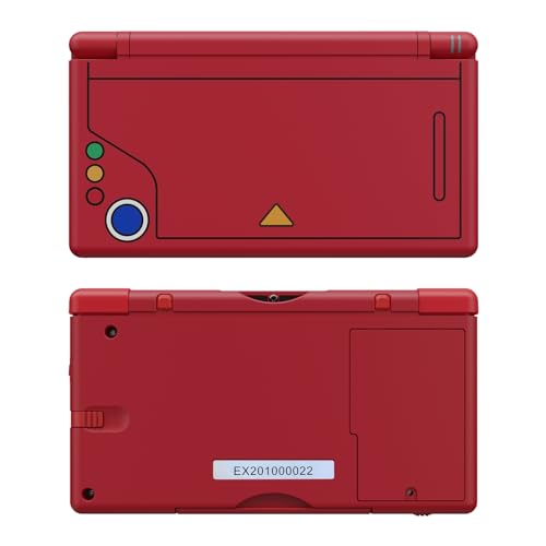 eXtremeRate Monster Index Console Style Replacement Full Housing Shell for Nintendo DS Lite, Custom Handheld Console Case Cover with Buttons, Screen Lens for Nintendo DS Lite NDSL - Console Without