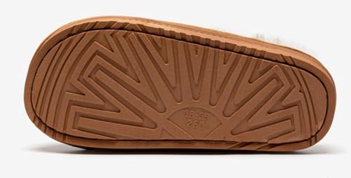 Winter Slippers for Women Men Plush Fleece-Lined House Shoes Thick Non-Slip Indoor Outdoor Slippers Warm Cozy Home Footwear3