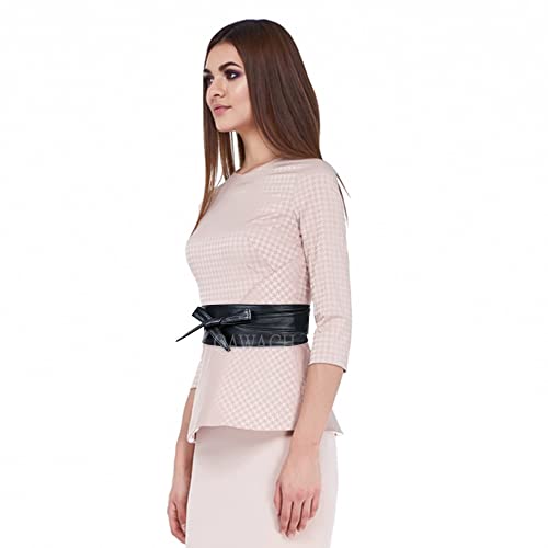 Obi Waist Belt – Handcrafted Pure Leather Wide Cinch Wrap Belt | Boho Self-Tie Bow Cincher for Women & Girls2