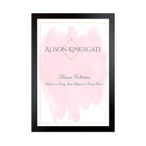 Alison Kingsgate Sleek BLACK Picture Frame for Photos & Posters - A3