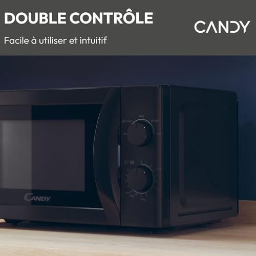 Candy Idea CMW20SMB Four Micro-ondes 700 W 20L, Fonction Décongélation, Plateau Tournant, Noir – Image 4