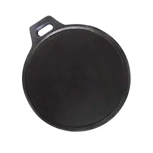 Damurhu Iron Cast Iron Tawa for Dosa/Roti/Chapati Gas Compatible | Cookware | Non Toxic | Black