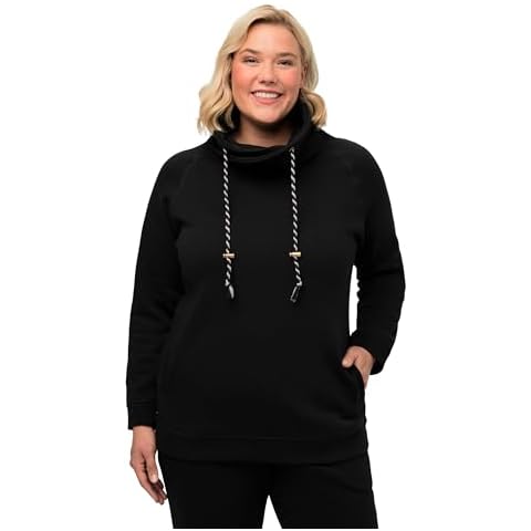 Sweatshirt Ulla Popken, col montant Cover