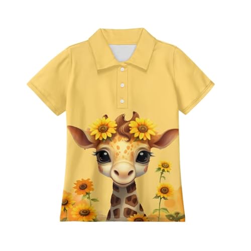 Tongluoye Golf Shirts for Girls Short Sleeve Dry Fit Polo Shirt with Collared Kids Outfits4