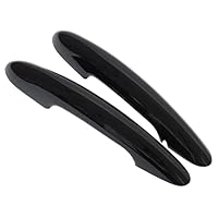 Türgriffe Abdeckkappen Verkleidung Türgriffabdeckung Außen Türgriff Verkleidungen Außentürgriff Abdeckung Aufkleber Außentürgriffe Schutz Schale ohne Loch schwarz links und rechts für F56 F57 Cabrio