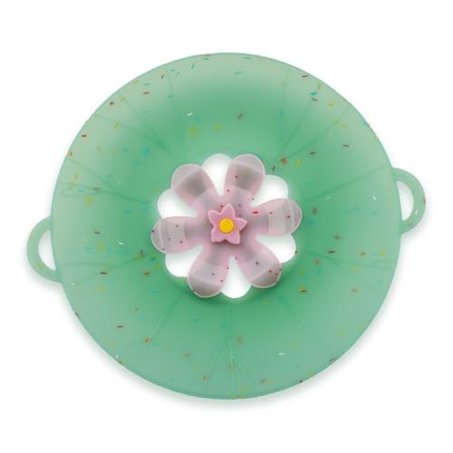 Vlecexs Bouchon Anti Débordement Silicone Echappement Fleur Couvercle Anti Débordement Rotatif Protection Cuisson Soupe Riz Nouilles Frites Spray Vapeur...