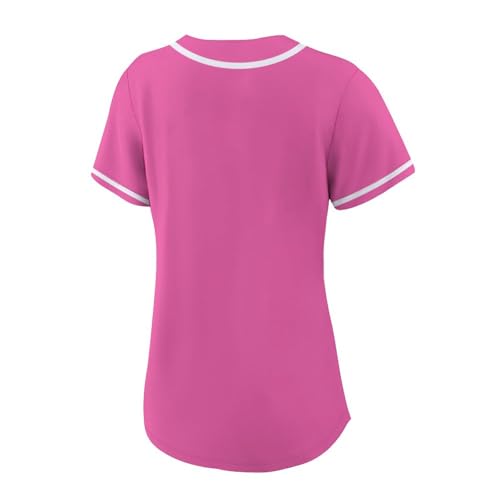 Lalkllo Camisa masculina de beisebol lisa lisa casual abotoada manga curta uniforme esportivo P-2GG,