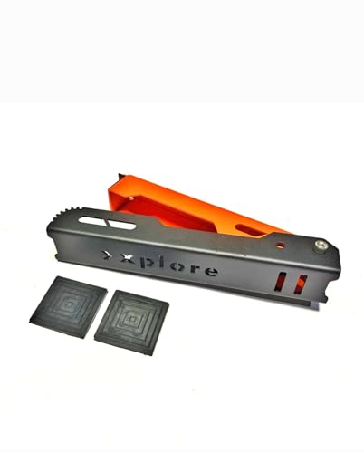 Image of Xplore Moto Jack for Bike Chain Maintenance, Cleaning, and Puncture Check Assistance - Compatible with Double-Sided Swingarm Bikes, Motorcycles Under 300kg (Orange)