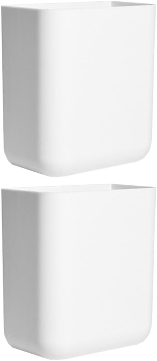 2pcs Wall Mounted Storage Box for Cell Phone and Remote Control, Self-adhesive Abs Material with Simple Design, Easy to Install Organizer for Bathroom Wall or Cabinets