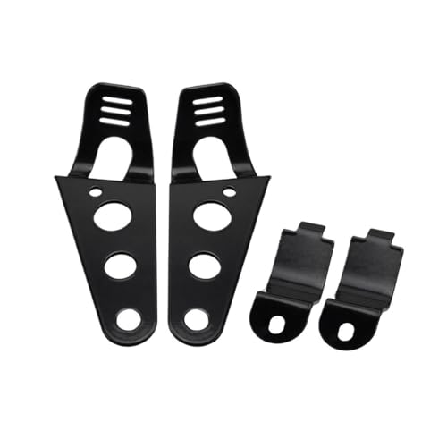 Soporte de montaje para faro de motocicleta anticaídas y abrazadera de luz para cafe racer