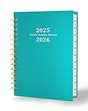 Ymumuda Planner 2025-2026 - 12-Month Daily Weekly Monthly Planner from JUL.2025 to JUN.2026, 8.4' X 6', Spiral Notebook Agenda Personal Organizer with Stickers Inner Pocket for Office School Supplies