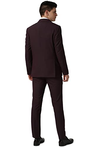 Image of Peter England Men's Polyester Blend Suit-Dress Set