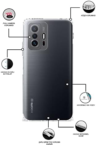 KZY İLETİŞİM Xiaomi Mi Note 10 Lite Kapak Kamera Korumalı Tıpalı Şeffaf Silikon Kılıf - Görsel 3