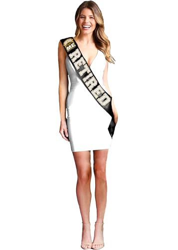 Retirement Gifts for Men or Women - PREMIUM GRADE SATIN Sash - Retirement Party Keepsake Gift3