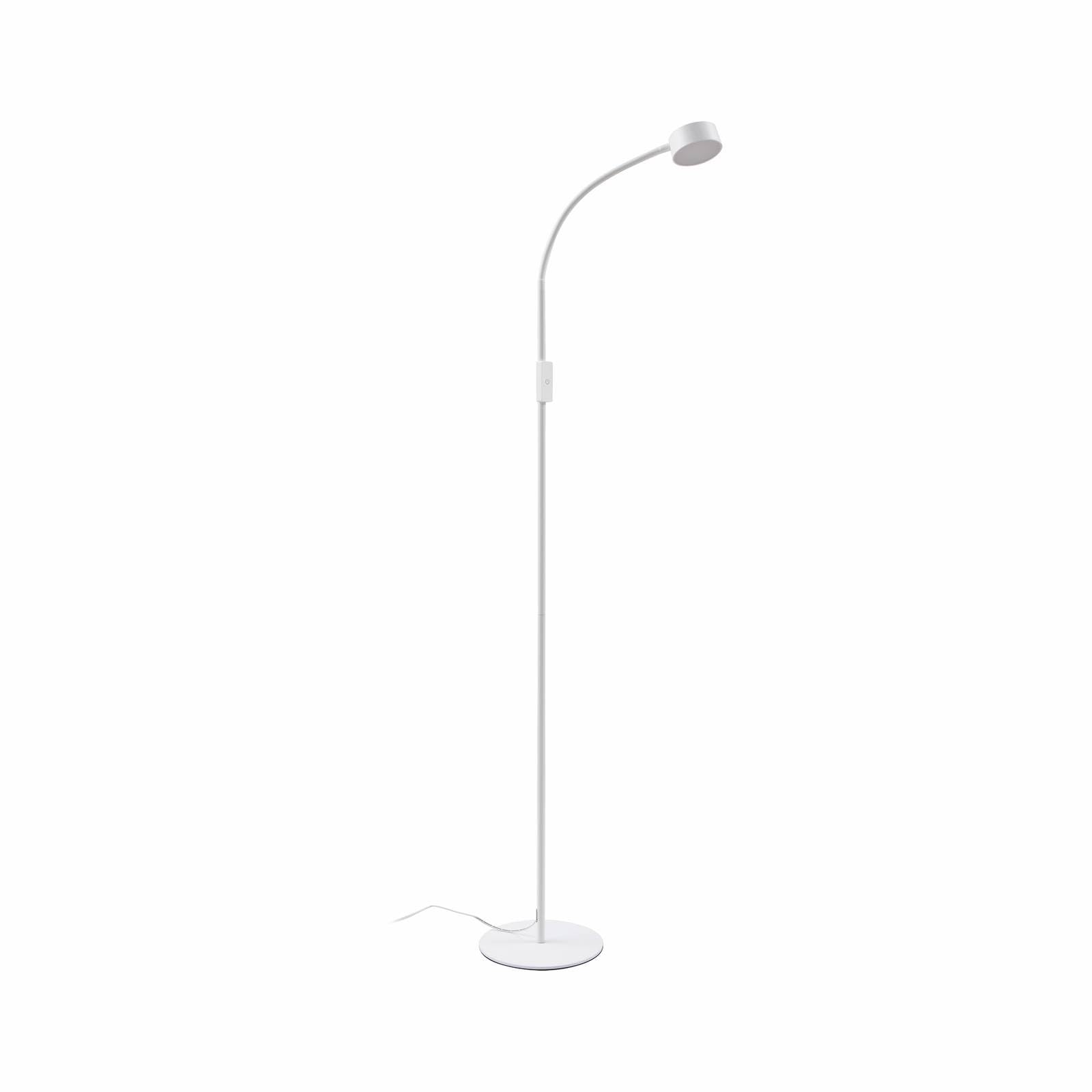 Lindby White Floor Lamp Maori Dimmable (Modern) In Made Of Metal For E.g. Office & Workroom (1 Light Source,) From Standard