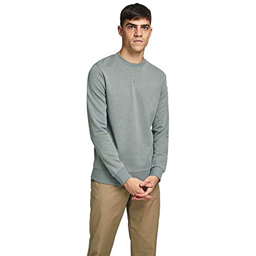 Jack & Jones Jjebasic Sweat Crew Neck Noos Sudadera, Sedona Sage, L Hombre