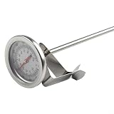 50 cm Kompostthermometer, langer Stiel, Edelstahl, Bodentemperaturanzeige, robuste Sonde für biologische Gartenarbeit und Tiefenbodenwärmemesser