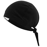 B-well Verona Op Haube mit Spandex Stoff OP Hauben Stoff für Ärzten, Krankenschwestern, Zahnärzten, Pharmazeuten, Tierärzten, Medizinischem Personal (1, Schwarz, Standard)