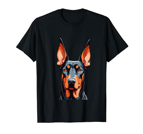 Doberman Animale da compagnia Dobie Doberman Maglietta