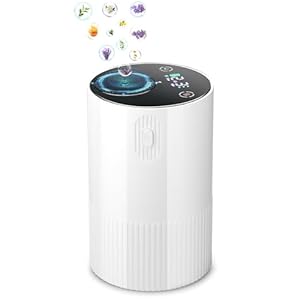 Waterless Diffuser for Essential Oil: Portable Nebulizing Essential Oil Diffuser, Aroma Diffuser for Car, Travel Use, Home