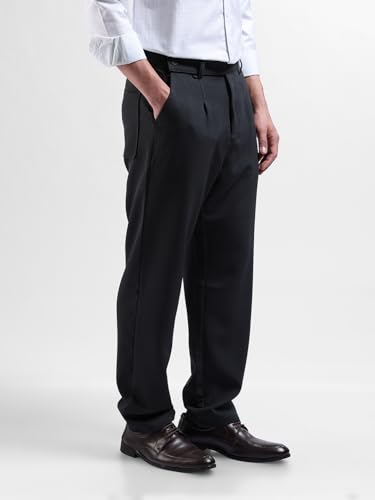 Image of The Indian Garage Co Men Loose Tapered Solid Mid-Rise Stretchable Gurkha Pants