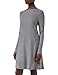 Produktbild VERO MODA Damen Langarm Winter Strickkleid Nancy 10206027 medium Grey Melange S