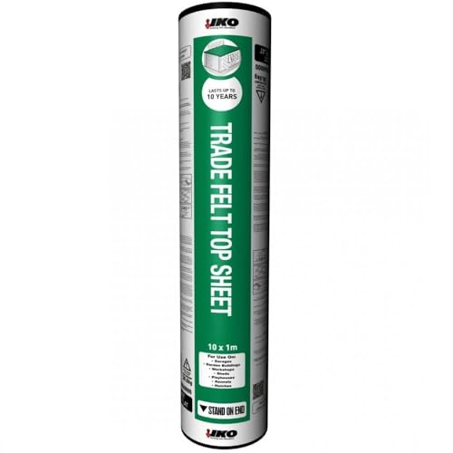 IKO Trade Top Sheet | Green 10m x 1m | Garden Roofing Shed Felt Bitumen Roof
