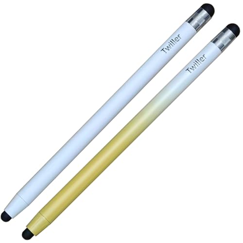 Bolígrafo con punta de goma para tablet y móvil, pack de 2 Sylus para estudiar