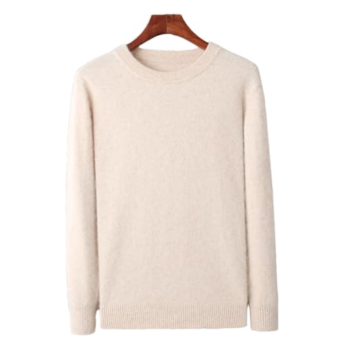 Men's Cashmere Sweater Round Neck Long Sleeves Loose Knitted Sweaters Keep Warm Top Men Jumper2