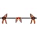 JORGENSEN 2-pack Ratchet Bar Clamps Set, Medium Duty, 12-inch One Hand Clamp, E-Z Hold Expandable Spreader