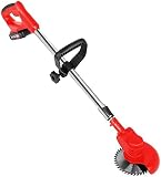 Cortacésped inalámbrico Weed Wacker, cortacésped Ligero con 3 Cuchillas de función, Herramienta para Comer Malas Hierbas de Altura Ajustable para...