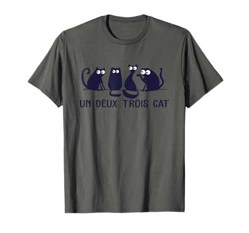 Image of A Deux Trois cat French kitty lover T-Shirt